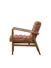 Gallery Home Vintage Brown Datsun Leather Armchair - Image 1 of 6