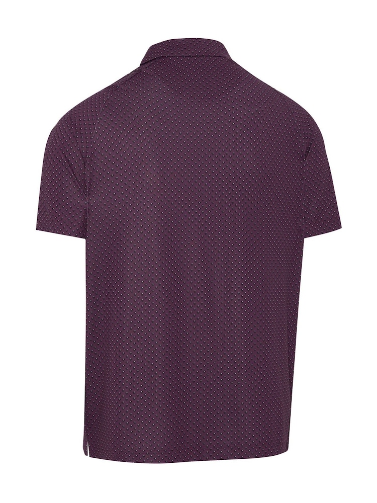 Callaway Apparel Purple Trademark Golf Polo Shirt - Kuva 5 / 5