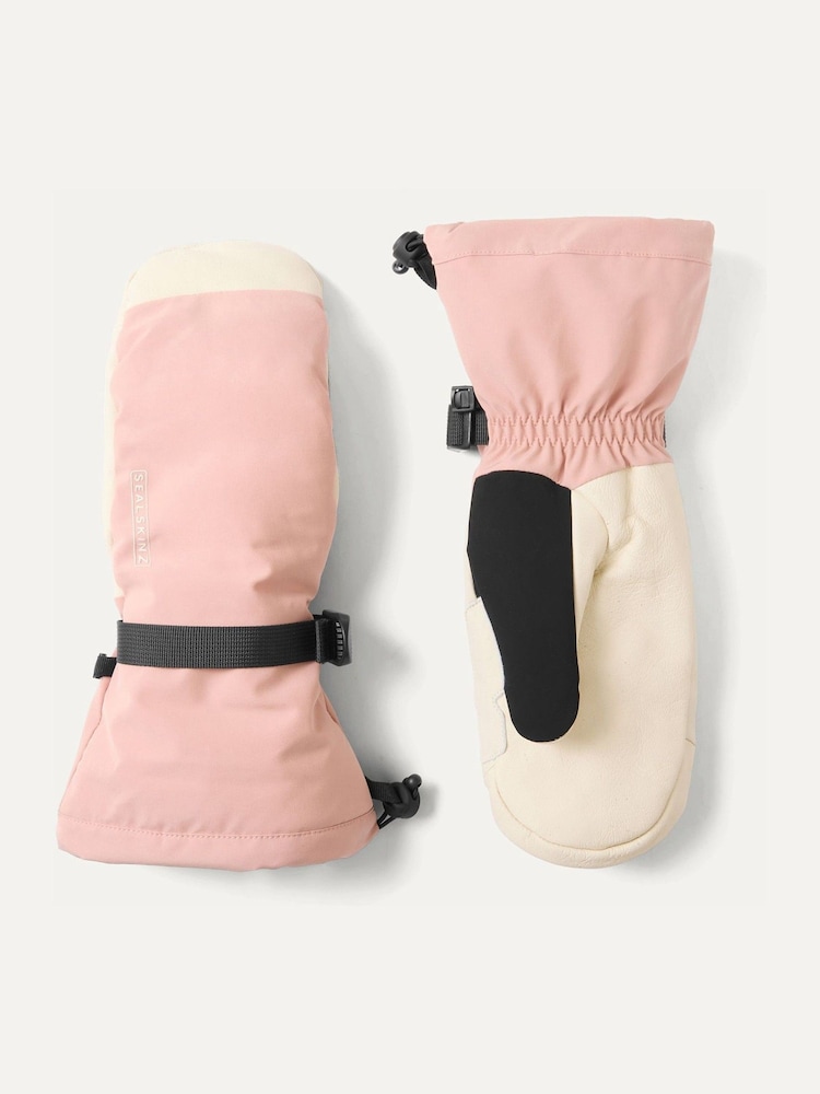 Sealskinz Pink Whinburgh Waterproof Thermal Ski Five Finger Mitten - Image 1 of 3 Sealskinz Pink Whinburgh Waterproof Thermal Ski Five Finger Mitten - Image 1 of 3