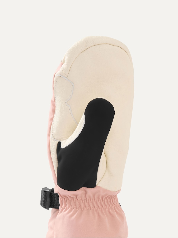 Sealskinz Pink Whinburgh Waterproof Thermal Ski Five Finger Mitten - Image 3 of 3 Sealskinz Pink Whinburgh Waterproof Thermal Ski Five Finger Mitten - Image 3 of 3