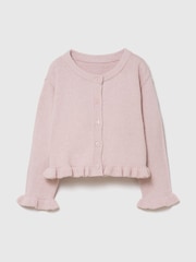 Gap Light Pink CashSoft Ruffle Cardigan (6mths-5yrs) - Image 1 of 2