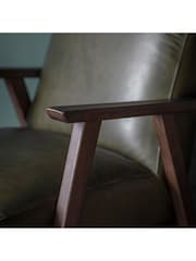 Gallery Home Heritage Green Neyland Leather Armchair - Image 2 of 3