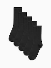 Negro - Pack de cinco pares de calcetines tobilleros básicos - Imagen 1 de 1