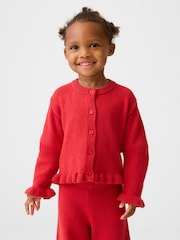Gap Red CashSoft Ruffle Cardigan (6mths-5yrs) - Image 1 of 4