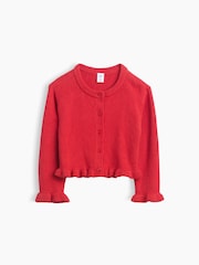 Gap Red CashSoft Ruffle Cardigan (6mths-5yrs) - Image 2 of 4
