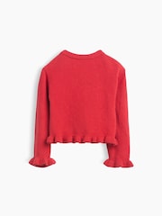 Gap Red CashSoft Ruffle Cardigan (6mths-5yrs) - Image 3 of 4