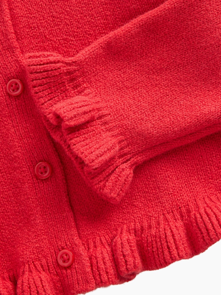 Gap Red CashSoft Ruffle Cardigan (6mths-5yrs) - Image 4 of 4