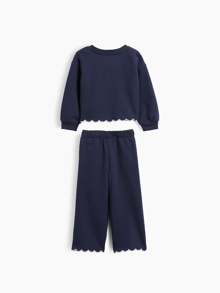 Gap Navy Minnie Mouse Vintage Soft Scalloped Sweat Set (6mths-5yrs) - Image 2 of 3 Gap Navy Minnie Mouse Vintage Soft Scalloped Sweat Set (6mths-5yrs) - Image 2 of 3