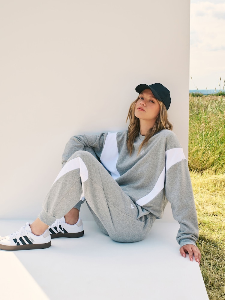 adidas Grey Laziday Tracksuit - Image 2 of 7