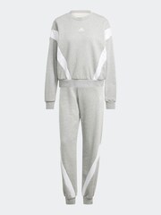 adidas Grey Laziday Tracksuit - Image 5 of 7