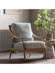 Gallery Home Natural Linen Cream Reliant Armchair - Image 1 of 6