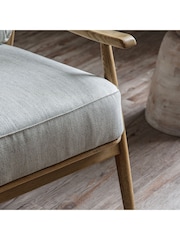 Gallery Home Natural Linen Cream Reliant Armchair - Image 4 of 6