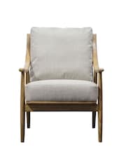 Gallery Home Natural Linen Cream Reliant Armchair - Image 6 of 6