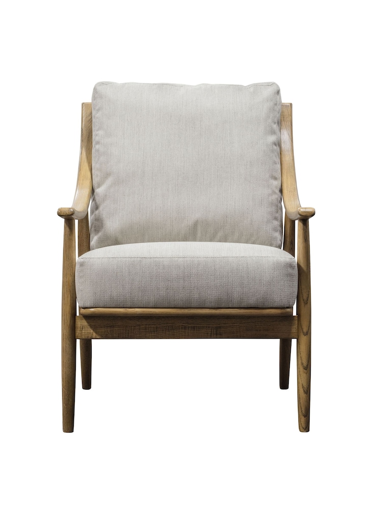 Gallery Home Natural Linen Cream Reliant Armchair - Image 6 of 6