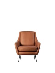 Gallery Home Brown Brompton Leather Armchair - Image 4 of 4