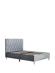 Birlea Grey Loxley Bed with Comfort Mattress - Image 5 of 6
