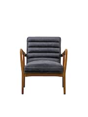 Gallery Home Antique Ebony Grey Datsun Armchair - Image 6 of 8