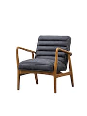 Gallery Home Antique Ebony Grey Datsun Armchair - Image 7 of 8