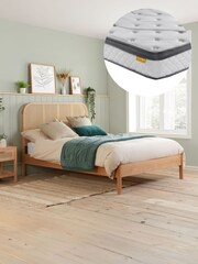 Birlea Oak Margot Bed with Heaven 1000 Mattress - Image 1 of 6