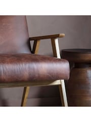 Gallery Home Vintage Brown Neyland Leather 2 Seater Sofa - Image 2 of 3