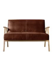 Gallery Home Vintage Brown Neyland Leather 2 Seater Sofa - Image 3 of 3