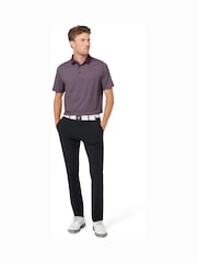 Callaway Apparel Purple Fly Birdie Check Print Polo Shirt - Image 3 of 6