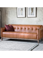 Gallery Home Brown Vintage Leather Ecclestone Sofa - Image 2 of 6