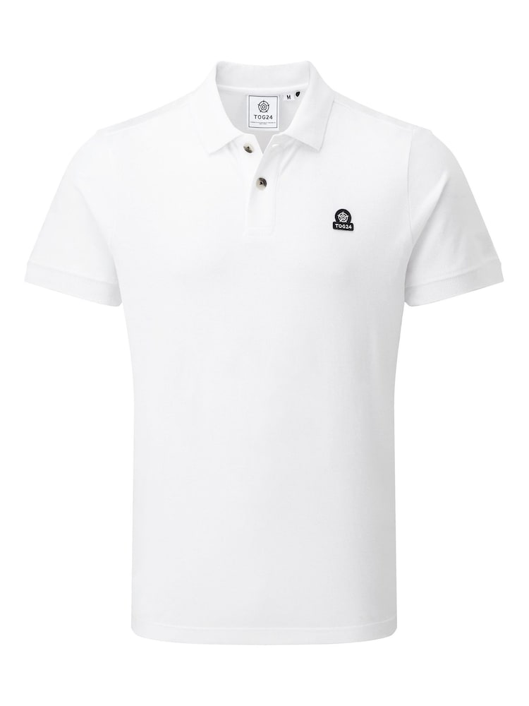 Tog 24 White Aketon 100% Cotton Polo Shirt - Image 7 of 7