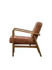 Gallery Home Vintage Brown Humber Leather Armchair - Image 3 of 6