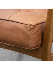 Gallery Home Vintage Brown Humber Leather Armchair - Image 5 of 6