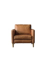 Gallery Home Vintage Brown Osborne Leather Armchair - Image 3 of 6