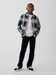 Gap Avslappnade raka manchesterjeans (6-13år) - Bild 3 av 6