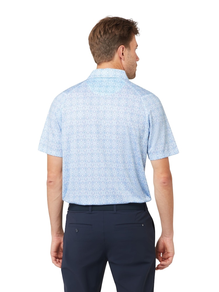 Callaway Apparel Fractal Chev Print White Polo Shirt - Slika 2 iz 5