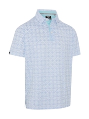 Callaway Apparel Fractal Chev Print White Polo Shirt - Slika 4 iz 5