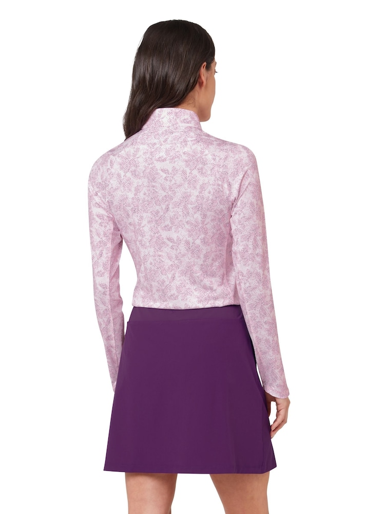 Long Sleeve Abstract Floral Sun Protection Top - Image 2 of 6 Long Sleeve Abstract Floral Sun Protection Top - Image 2 of 6