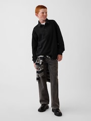 Gap Black Heavyweight Relaxed Polo Shirt (4-13yrs) - Image 3 of 5