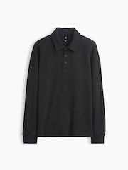 Gap Black Heavyweight Relaxed Polo Shirt (4-13yrs) - Image 4 of 5