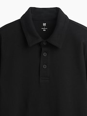 Gap Black Heavyweight Relaxed Polo Shirt (4-13yrs) - Image 5 of 5