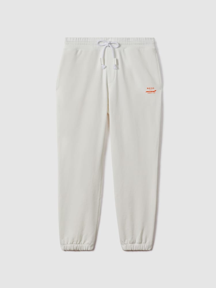 Reiss x McLaren F1 Team White Drawstring Joggers - Image 2 of 12