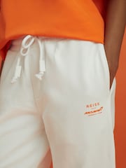 Reiss x McLaren F1 Team White Drawstring Joggers - Image 9 of 12
