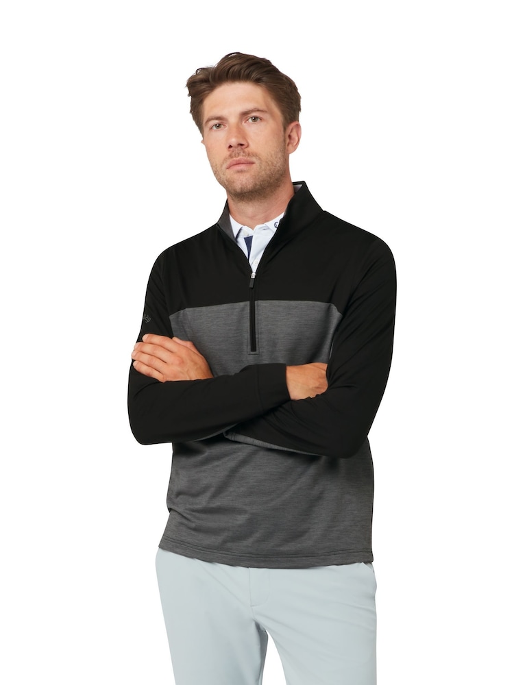 Callaway Apparel Light Weight Lux Touch Pullover Black Jumper - Image 1 of 5 Callaway Apparel Light Weight Lux Touch Pullover Black Jumper - Image 1 of 5