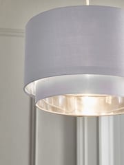 Silver Rico Easy Fit Shade 2 Tier Ceiling Light - Image 3 of 8