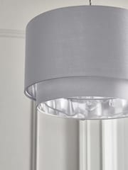 Silver Rico Easy Fit Shade 2 Tier Ceiling Light - Image 5 of 8