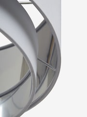 Silver Rico Easy Fit Shade 2 Tier Ceiling Light - Image 8 of 8