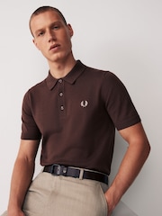 Fred Perry Merino Wool Blend Knitted Polo Shirt - Image 4 of 7