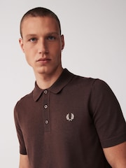 Fred Perry Merino Wool Blend Knitted Polo Shirt - Image 5 of 7