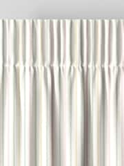 Laura Ashley Pale Ochre Candy Stripe Made to Measure 100% Cotton Curtains - Image 6 of 9