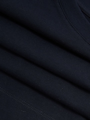 Reiss Navy Cassie Oversized Cotton Crew Neck T-Shirt - Image 6 of 6