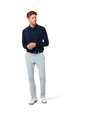Callaway Apparel Blue Long Sleeve Soft Touch Polo Shirt - Image 3 of 5