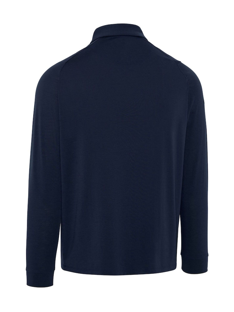 Callaway Apparel Blue Long Sleeve Soft Touch Polo Shirt - Image 5 of 5 Callaway Apparel Blue Long Sleeve Soft Touch Polo Shirt - Image 5 of 5